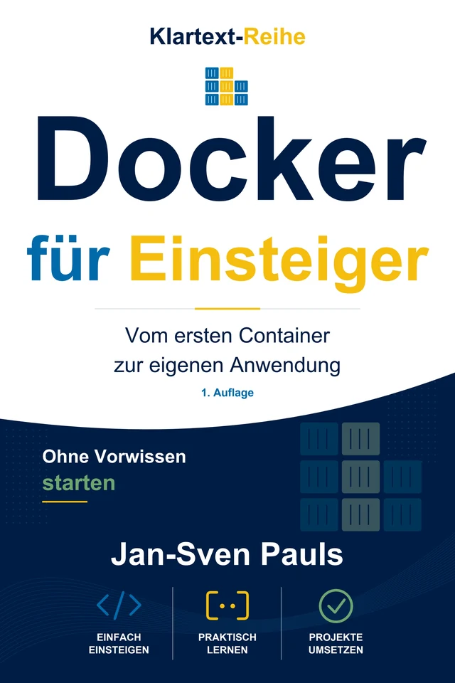 Buchcover Docker für Einsteiger von Jan-Sven Pauls